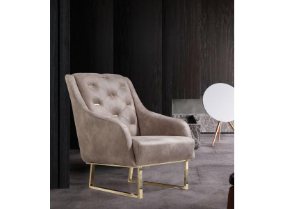 Fauteuil Textile Salon Luxe Design Mobilier Chaises Moderne Chesterfield