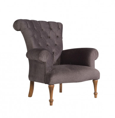 Canapé Chesterfield Canapé Canapé en Tissu de Relaxation Luxueux Fauteuil Rembourré Marron Design