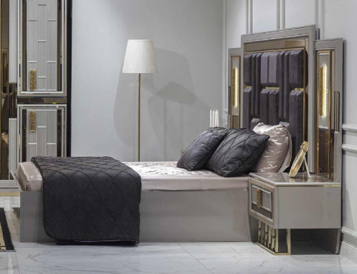 Lits Chambre Luxueux Cadre de Lit Design Lit Rembourrage Designer