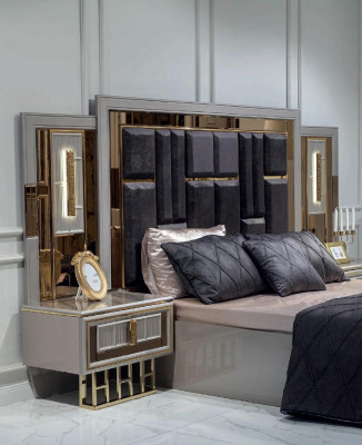Lits Chambre Luxueux Cadre de Lit Design Lit Rembourrage Designer