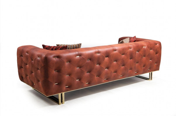 Canapé Chesterfield Coloré Ensemble de canapés 3+3+1 Mobilier en textile