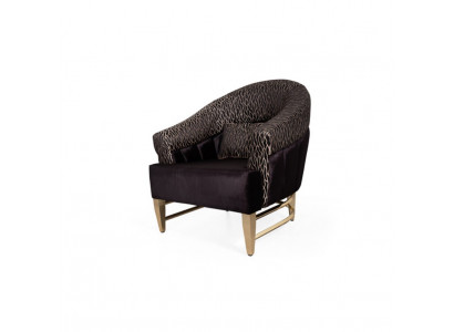 Fauteuil de luxe en tissu design de salon de style italien Lounge Chaise de meubles