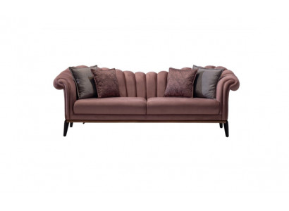 Trois places de luxe Canapé 3 places Canapé Rembourrage Cuir Tissu Canapés neufs