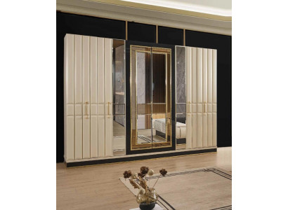 Garde-robe Miroir Armoire de Luxe Mobilier de Chambre Armoires