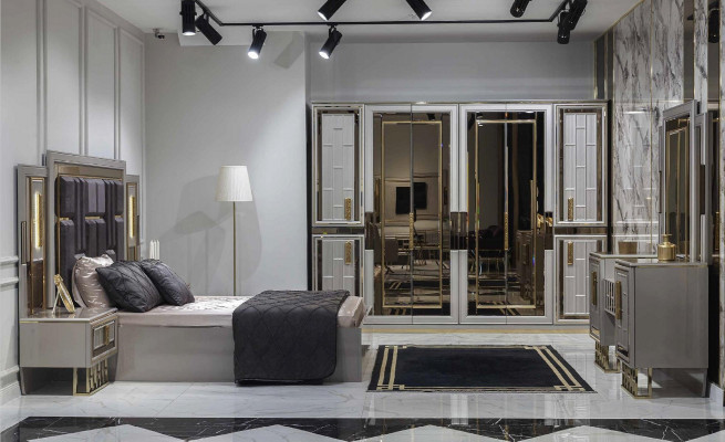 Armoire Armoire Armoires brillantes Mobilier brillant Luxe Paillettes