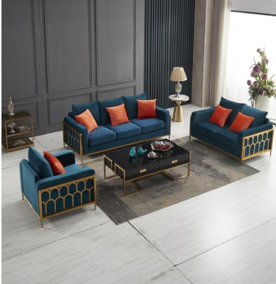 Ensemble de canapé 3+2+1 place Relax Set Design Canapés Rembourrés Canapés en Cuir