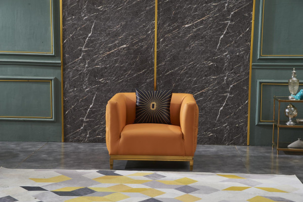 Fauteuil Conception Canapé Canapé Siège Cuir Salon Décoration Club Rembourrage Luxe Oreilles