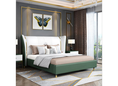 Lits design Lits double rembourré Lits Lit Chambre Textile Lit matrimonial Cuir