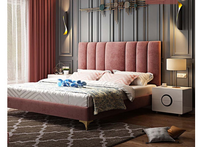 Meubles de chambre luxueux Ensemble complet de 3 pièces Lit 2x tables de chevet Moderne