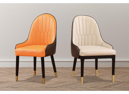 Chaise de luxe design Fauteuils inclinables rembourrés 1x Fauteuil Salon Salle à manger