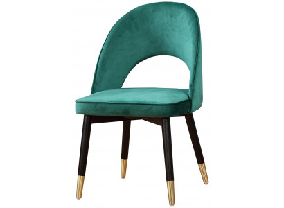 Chaise de fauteuil moderne 1x Chaise de salle à manger Lounge Siège rembourré en textile neuf