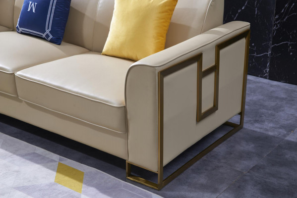 Luxueux Canapé d'angle en cuir de Canapé d'angle Design de luxe Italie