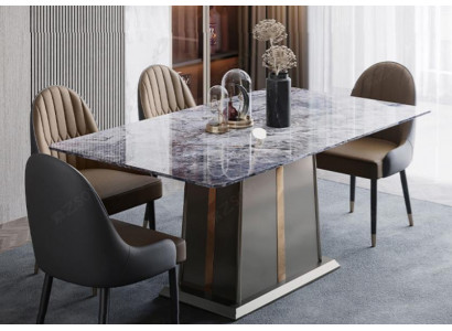Style de cuisine en marbre Table à manger moderne Tables Table Salle à manger Mobilier de luxe Design