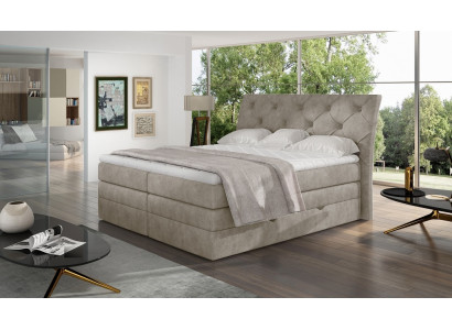 Chambre de luxe Lit Rembourrage Chesterfield Box Spring Double de Luxe Hôtel