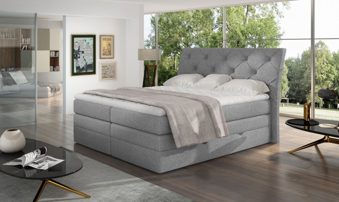Chambre de luxe Lit Rembourrage Chesterfield Box Spring Double de Luxe Hôtel