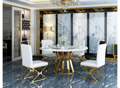 Table ronde 130cm en métal Décoration de conférence ronde Tables modernes