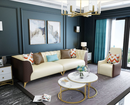 Canapé Canapé Suite Siège Rembourrage Ensemble Complet 3+2+1 Canapés Design Canapés