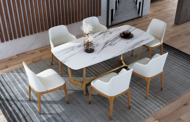 Ensemble de chaises de salle à manger avec table à manger 6 chaises tables de salle à manger tables de table salle à manger