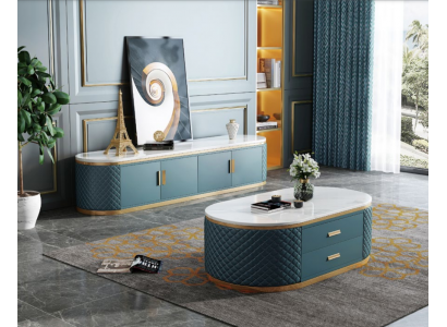 Sideboard Low Board Side Garde-robe Sideboard Table basse 2 pièces. ensemble