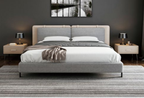 Lit double, lit de mariage, lit de design de luxe, lits de luxe, lit rembourré, lit de design