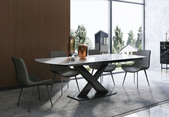Design Groupe de salle à manger Table + 2 chaises Siège Suite de rembourrage Tables dossier