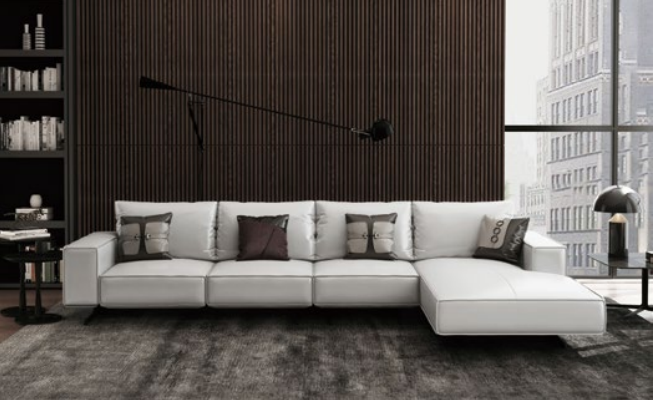 Canapé d'angle Suite de rembourrage Paysage de vie Canapé en forme de L Canapé design Canapés