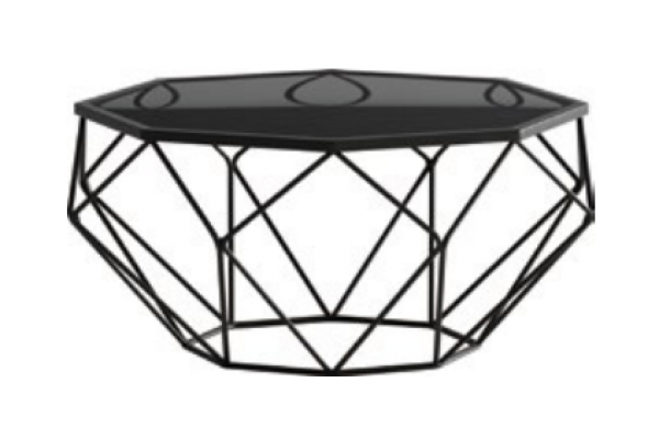 Table basse de conception avec table d'appoint 2 pièces. Ensemble de tables de canapé en acier inoxydable