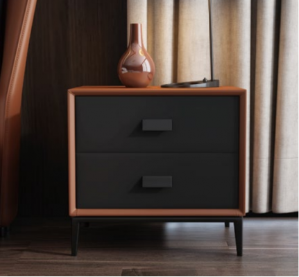 Chambre Italienne Lits Mobilier de Style Designer Lit + 2 Tables de Chevet