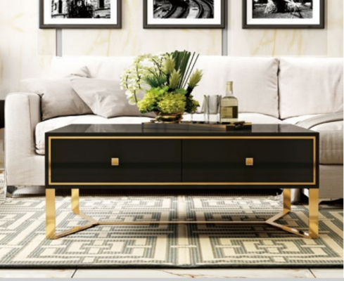 Meubles design italien 2 pièces. Ensemble commode + Table basse laquée