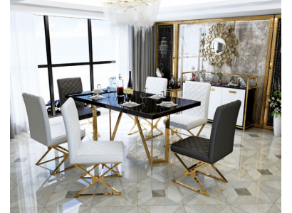 Table Table à manger moderne en bois Design décoratif Table en bois Table de salon Tables à manger Salle à manger