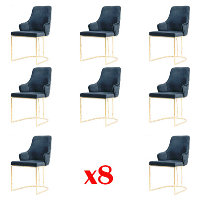 Groupes nouvel ensemble de chaises assorties à salle à manger de design complet, ensemble de chaises 8 suite