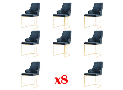Groupes nouvel ensemble de chaises assorties à salle à manger de design complet, ensemble de chaises 8 suite