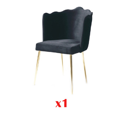 Chaises de salle à manger en bois Chaise de luxe Chaise fauteuil noire Chaises Salon