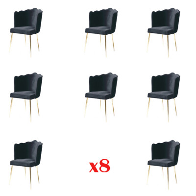 Groupe Ensemble Ensemble 8 Chaise Textile Chaise Designer Rembourrage Salle à manger