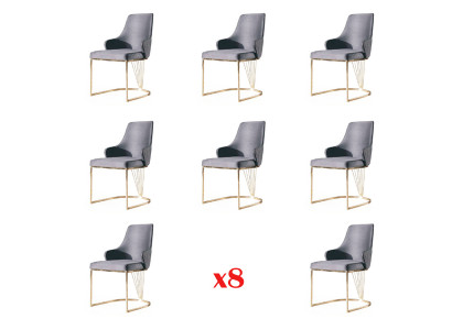 Salle à manger Chaise 8 Ensemble Suite Lehn Chaises Groupe complet Salon