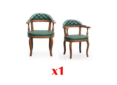 Chaise Chesterfield Salle à manger Design Fauteuils Luxe Chaises en bois massif