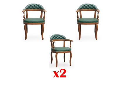 Rembourrage Chaises 2x Fauteuil Salon Salle à Manger Chaise de Designer en Textile de Luxe