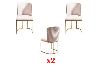 Style italien du jeu de design de chaises à dossier haut, de chaises rembourrées et de suite de fauteuils