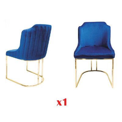 Chaise Chaise en bois Chaises de salle à manger Chaise de bureau Chaise de cuisine bleue