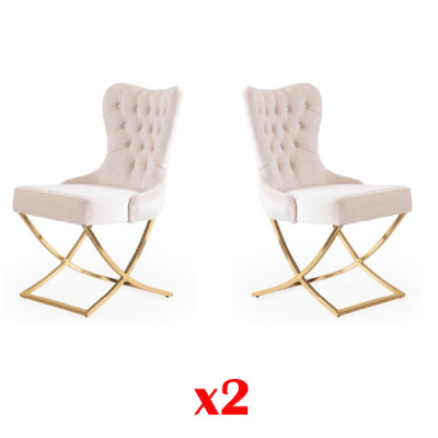 Moderner Stuhl Sitzbezug Suite Esszimmer 2x Stühlen Küchen Gruppe