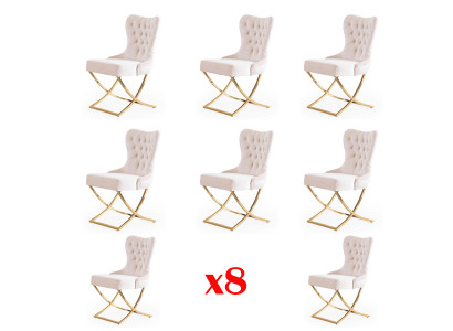 Salle à manger Chaise Ensemble Chaises Suite Groupe complet Salle à manger Suite 8 pièces