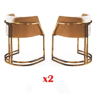 Luxueuse chaise de salle à manger 2x Chaise de cuisine Chaises de salon Fauteuil Fauteuil rembourré Lehn nouveau