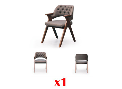 Chaise de salle à manger Chesterfield Design Italie Meubles en bois Massif