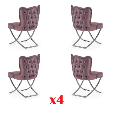 Fauteuil de la suite Chesterfield Ensemble en tissu Groupe d'ameublement ensemble 4x Hôtel nouveau