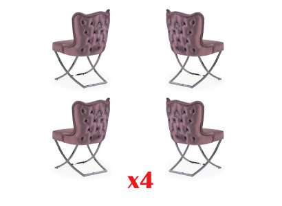 Fauteuil de la suite Chesterfield Ensemble en tissu Groupe d'ameublement ensemble 4x Hôtel nouveau