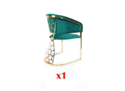Fauteuil Chaise Salle à manger Salon Siège Chaise rembourrée Textile Fauteuil télé