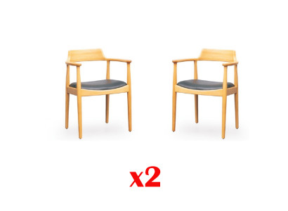 Ensemble de salle à manger 2 chaises Nouvelles chaises en bois Ensemble de meubles de salle à manger