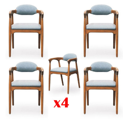 Salle à manger Ensemble 4 chaises Chaises Lehn Suite Salle à manger Ensemble Mobilier Groupe