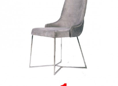 1x Chaise Chaises Rembourrage Textile Moderne Designer Fauteuil de luxe salle à manger