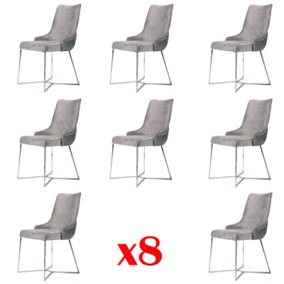 Suite complète de salon 8 pièces nouvel ensemble de chaises de salle à manger